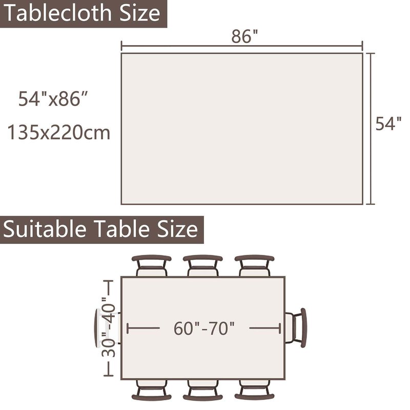 SIELUNO Rectangle Table Cloth Cotton Linen Waterproof Embroidery Tablecloth Rustic Farmhouse Style for Indoor Outdoor Dinning Tabletop Decoration-Grey Macarons-54 x86