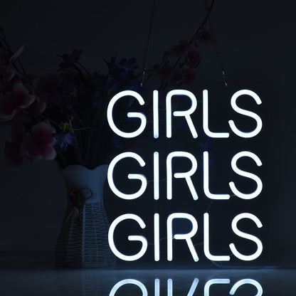 Neon Signs Girls Beer Bar Home Art Neon Light LED Neon Lights Sign with Dimmer for Bedroom Office Hotel Pub Cafe Recreation Room Man Cave Wall Sign Decor(Pink)