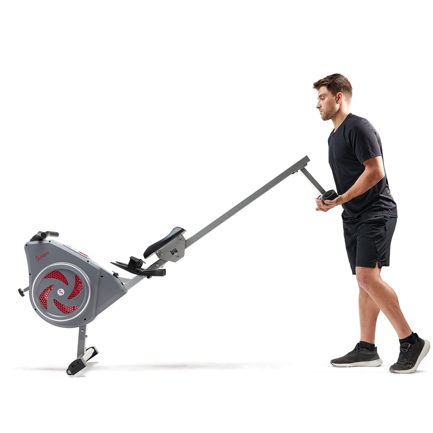Sunny Health & Fitness Dynamic Air Rowing Machine with Exclusive SunnyFit App Enhanced Bluetooth Connectivity – SF-RW520007