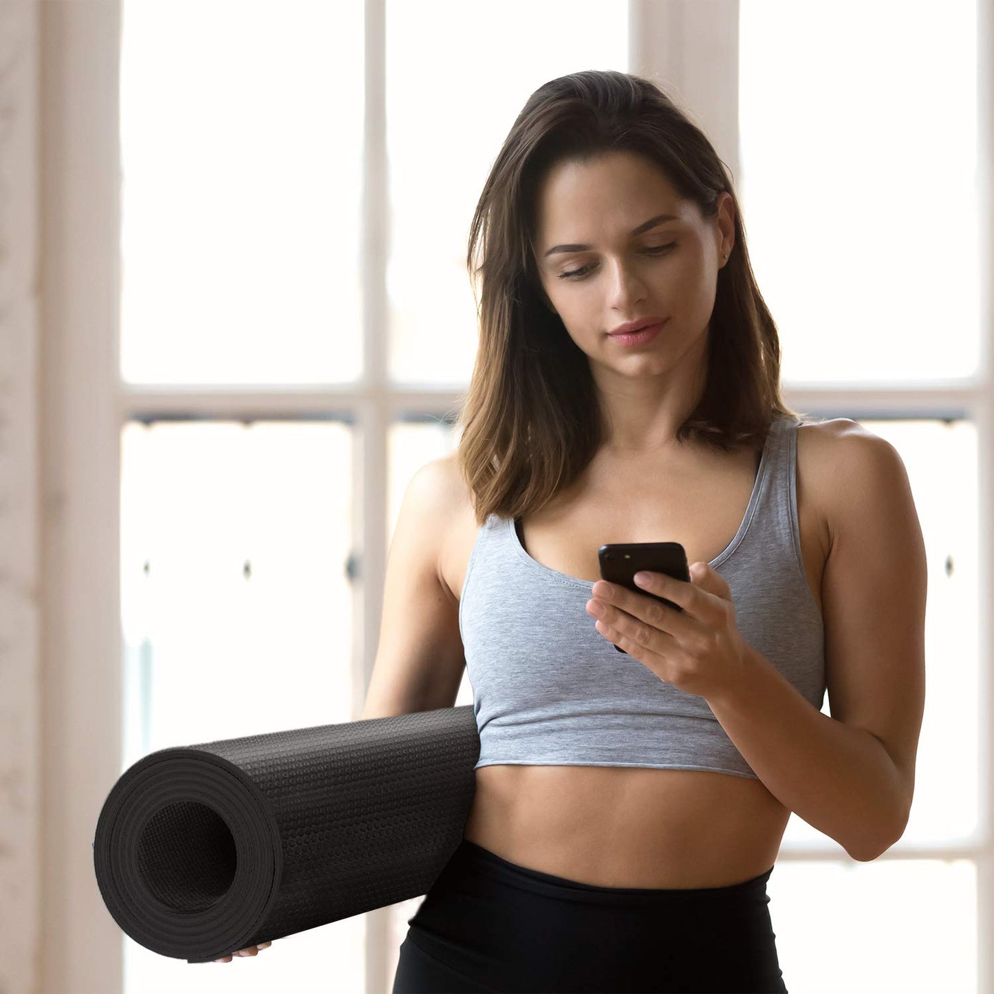 CAMBIVO Yoga Mat for Women and Men, Extra Long and Wide Exercise Mat(72"x48"/84"x30"), Large Non Slip Workout Mat for Yoga, Pilates, Fitness, Barefoot Workouts, Home Gym Studio