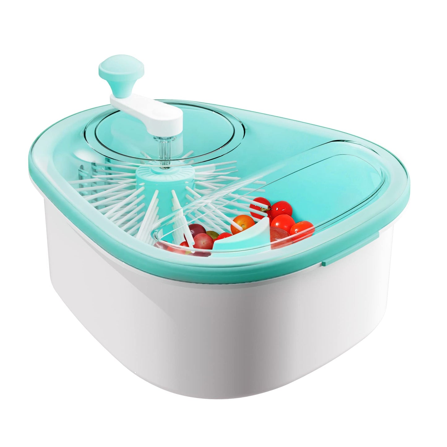 JOYMOOP Fruit Cleaner Spinner JOYLOOP, Large Fruit Washer Spinner, Fruit Cleaner Spinner with Fruit Washer Bowl, Vegetable Fruit Spinner Washer,Fruit and Vegetable Scrubber