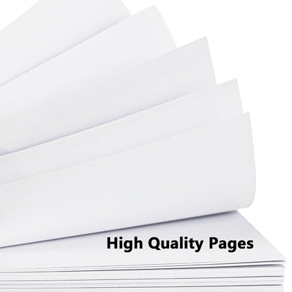 Yopih Linen Covered Scrapbook Photo Album, 8x8 Inches with Hardcover Kraft White Pages - Ideal for Travel, Wedding, Guest Book, Christmas, Baby Shower (20 Sheets/40 Pages)