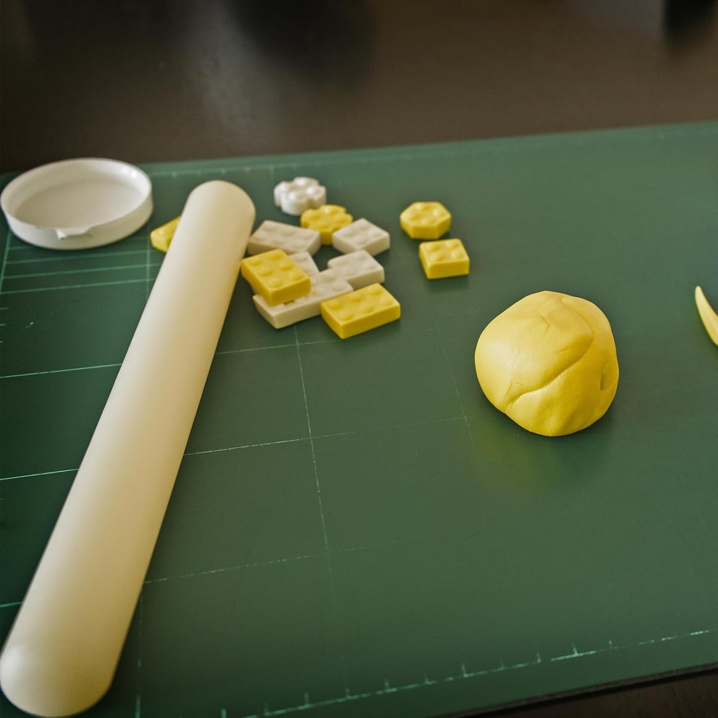 13 Inch 1.38 Inch HARFINGTON Fondant Rolling Pin x PP Plastic Non-Stick Fondant Roller Dough Roller Kitchen Decorating