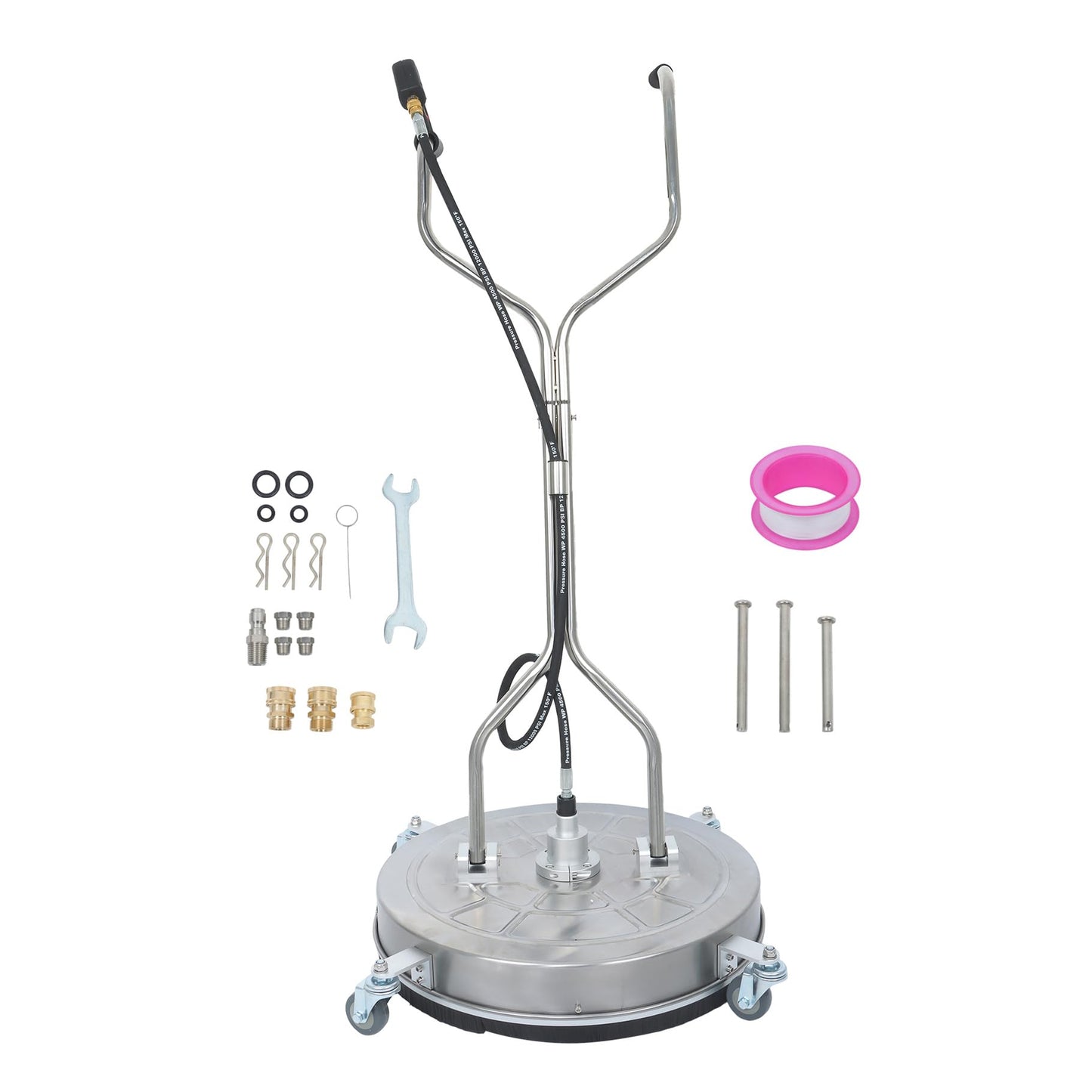 Timunr 24 Inch Pressure Washer Surface Cleaner with Handles and Wheels 6000psi Fit for Concrete, Sidewalk, Patio, Driveway