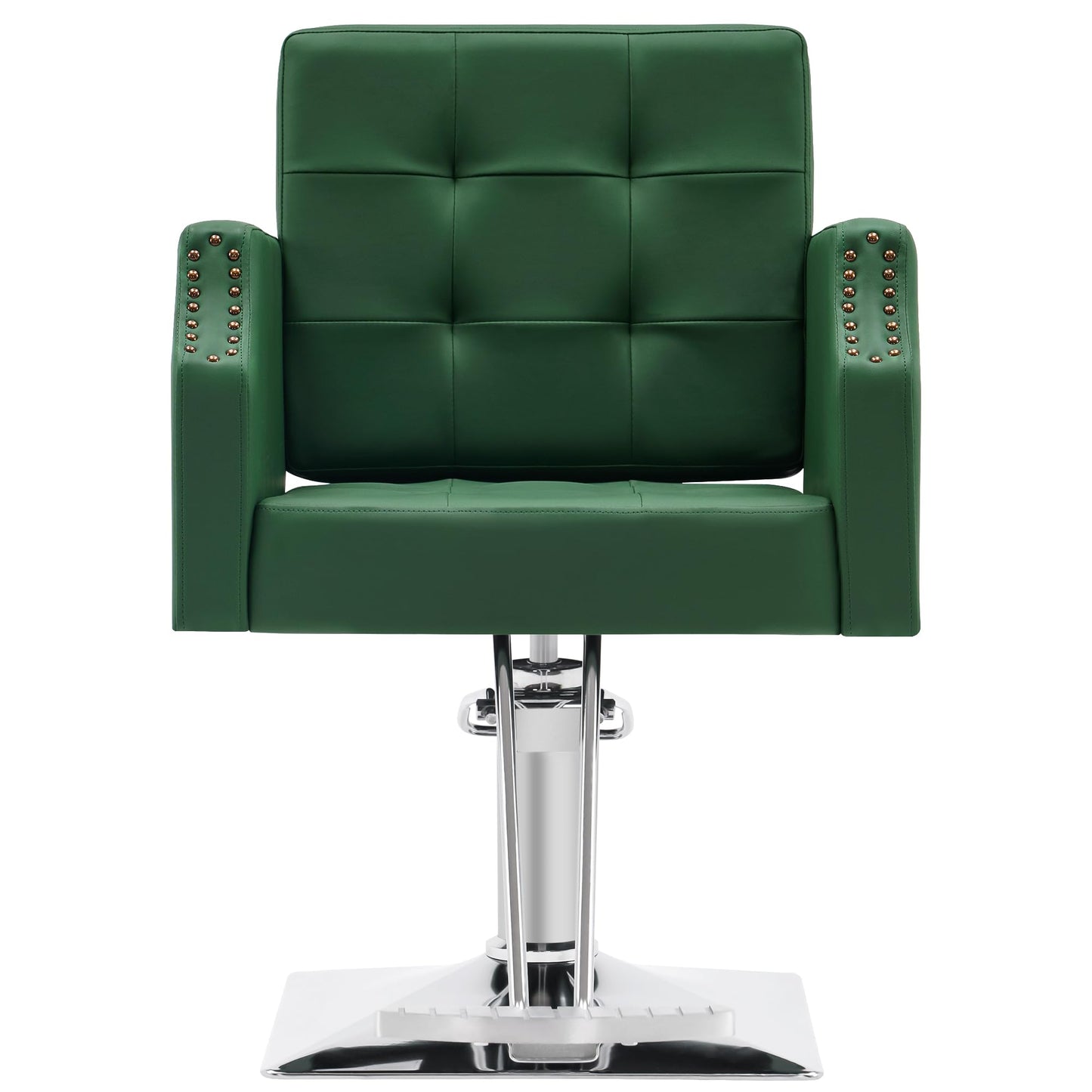BarberPub Classic Salon Chair for Hair Stylist,Hydraulic Barber Styling Chair,Beauty Salon Spa Equipment 8818 (Green)