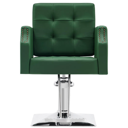 BarberPub Classic Salon Chair for Hair Stylist,Hydraulic Barber Styling Chair,Beauty Salon Spa Equipment 8818 (Green)