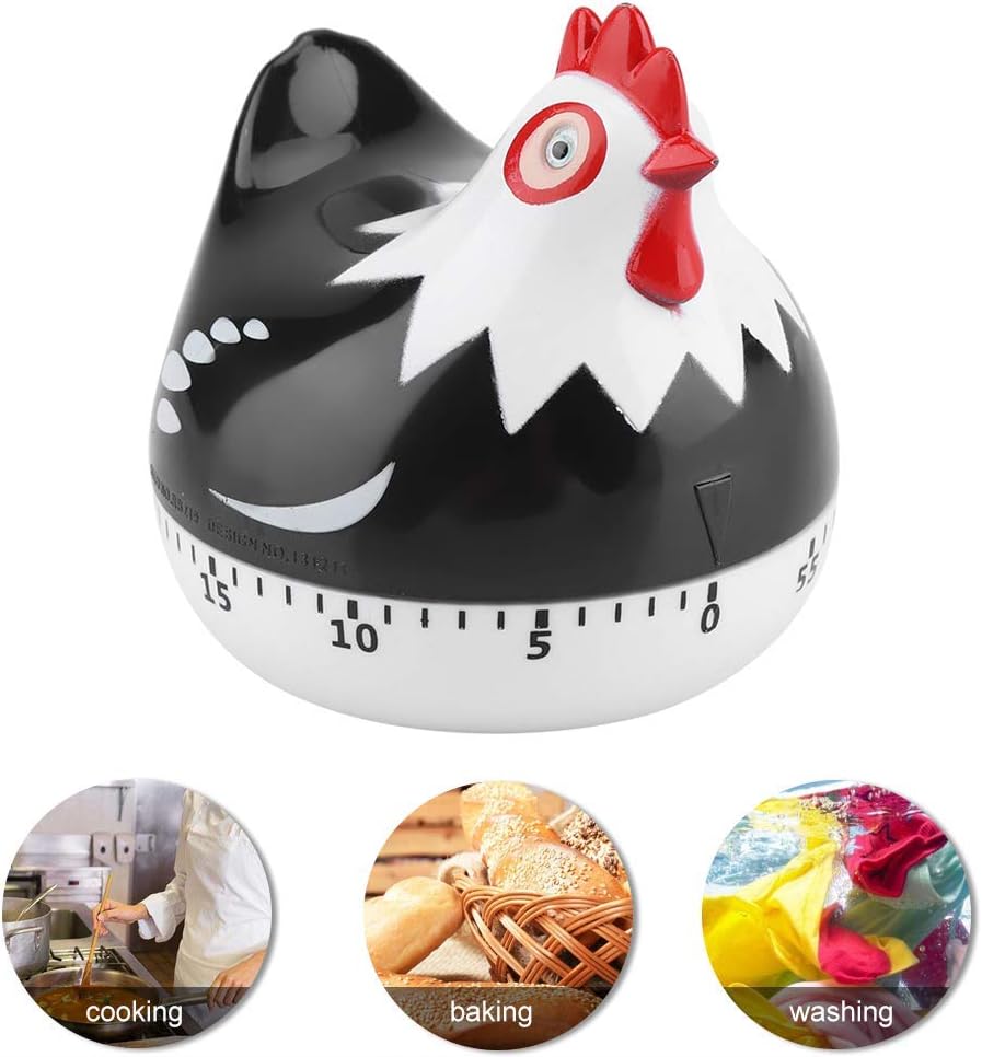 Chicken Cartoon Kitchen Timer, Cute Cooking Timer Reminder Countdown for Baking
