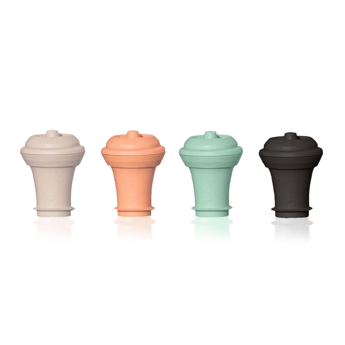 Vacu Vin Wine Saver Vacuum Stoppers - Airtight Seal for Opened Bottles to Preserve the Freshness Up to 10 Days - Easy to Use Perfect for Every Occasion, Set of 4 - Multicolor