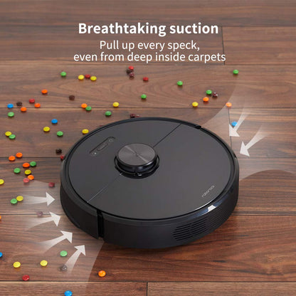 roborock Q7 L5 Robot Vacuum and Mop Combo, 8,000Pa Suction, Upgraded from Q5 Pro, Dual Anti-Tangle System, LiDAR Navigation, Multi-Level Mapping, Self-Charging Robotic Vacuum Cleaner, Black