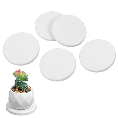 5Pcs Water Absorbing Stone Tray for Sink Water Absorbent Diatomite Trays Fast Drying Stone Sink Tray Diatomaceous Coaster Stones Drying Trays for Hand Soap Dish Cosmetic Bottles Toothbrush Holders