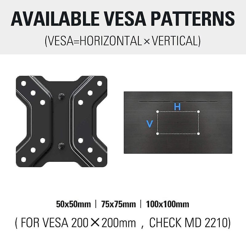 Mounting Dream MD2210 Lockable RV TV Mount for 17-43 inch TV, RV TV Wall Mount 200mm VESA 44 lbs. Loading and MD2209 Lockable RV TV Mount for 10-26 Inch Flat Screen TV, Camper Trailer RV TV Wall Mount
