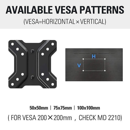 Mounting Dream MD2210 Lockable RV TV Mount for 17-43 inch TV, RV TV Wall Mount 200mm VESA 44 lbs. Loading and MD2209 Lockable RV TV Mount for 10-26 Inch Flat Screen TV, Camper Trailer RV TV Wall Mount