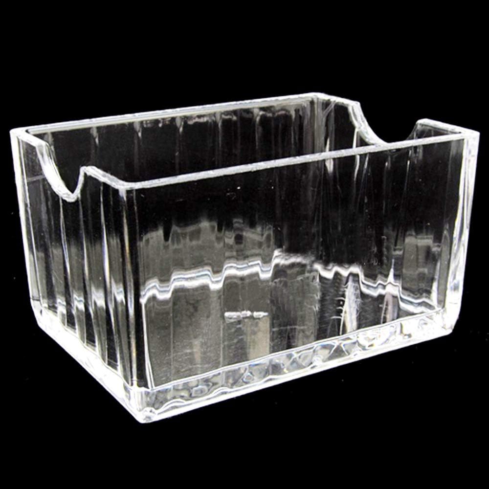 Acrylic Tea Bags Caddy Organizer, Tea Chest Box for Tea, Coffee Bags, Sweeteners, 11x6.5x6.5cm, 1 Divided Section