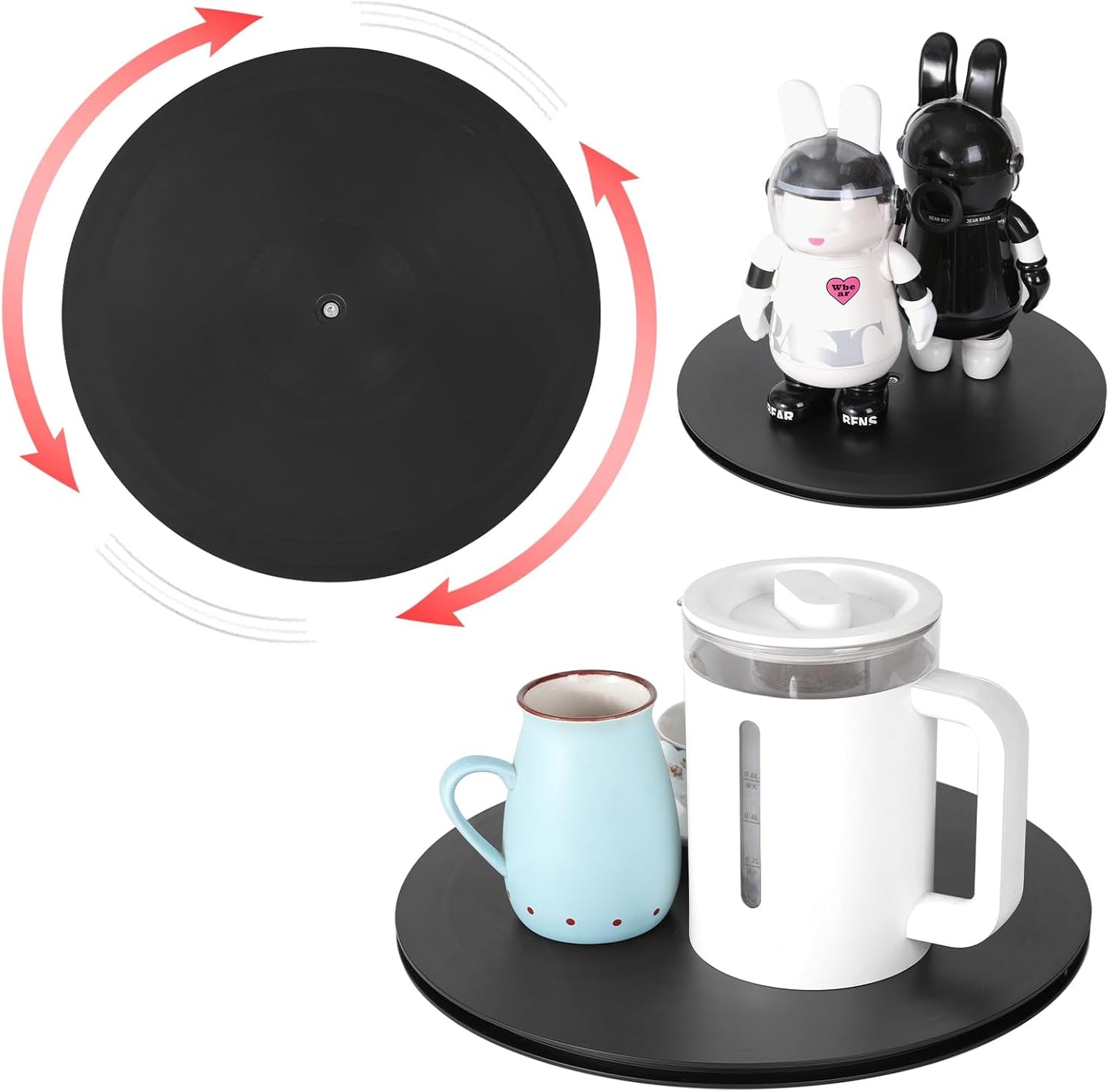 HSTECH 14 Inch (360 Heavy Duty Rotating Swivel Stand - Lazy Susan with Steel Ball Bearings for Model Base/Rotating
