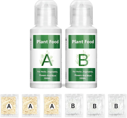 CONNOVA 800ML Hydroponic Nutrients, Hydroponic Plant Nutrients A and B, Universal A&B Indoor Plant Nutrients for Lush