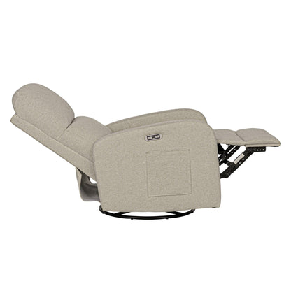 Ink+Ivy Recliner & Rocking Chair: Glider Recliner Nursery Chair for Living Room & Bedroom, Swivel Rocker Recliner with Side Pockets, Comfy Chair for Small Spaces, Beige