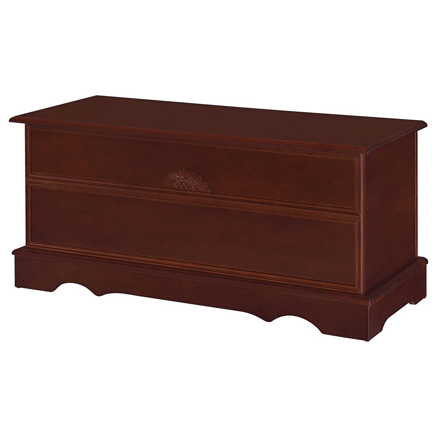 Generic Traditional Rectangular Cedar Chest, 22"H x 40"W x 21"D, Brown, Storage-Chest