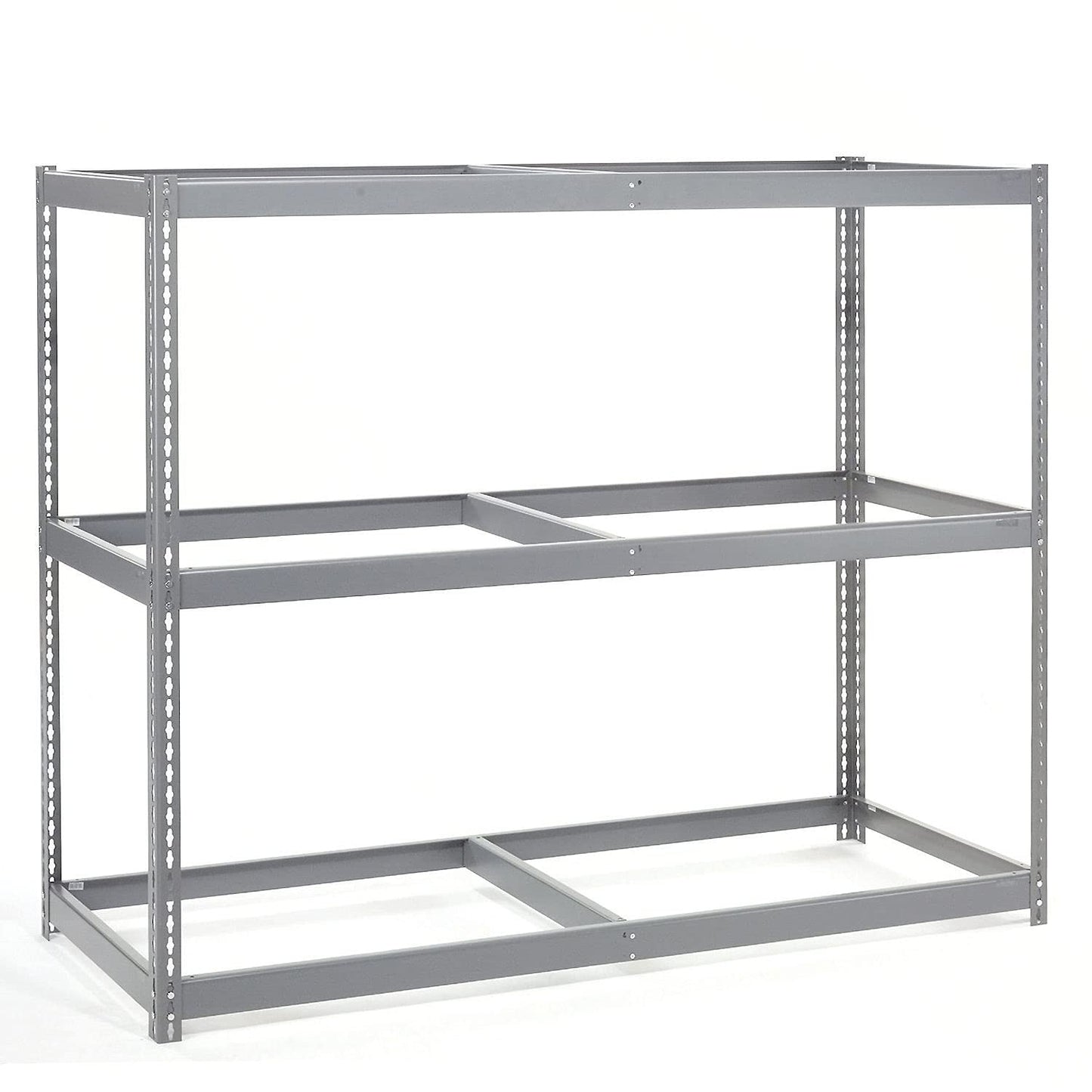 Global Industrial Wide Span Rack With 3 Shelves No Deck, 900 Lb Capaity Per Level, 72" W x 48" D x 96" H