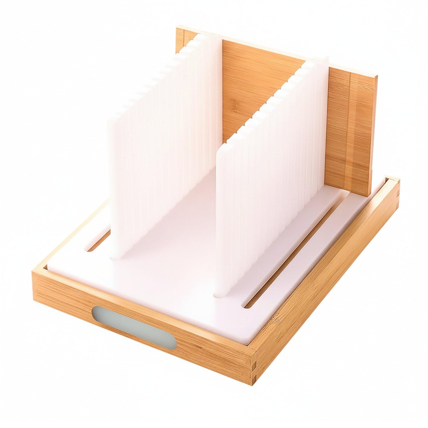 Upgraded Bread Slicer for Homemade Bread, 3 Adjustable Loaf Widths and 3 Slice Thicknesses, Compact and Foldable Loaf Slicer with Crumb Tray