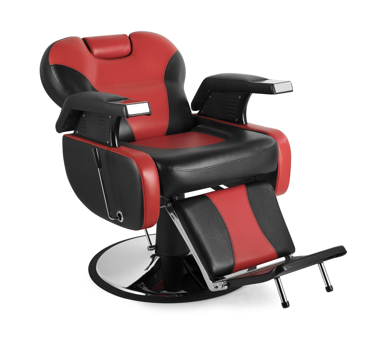 Funnylife Black Salon Styling Vintage Heavy Duty Hydraulic Reclining Barbershop Beauty Salon Equipment