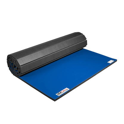 IncStores 1.4 Inch Thick Roll Out Wrestling Mat | Foam and Vinyl Mat for Practicing Wrestling Technique in Your Basement, Garage, or School Facility | Royal Blue, 5ft x 10ft x 1 1/4in