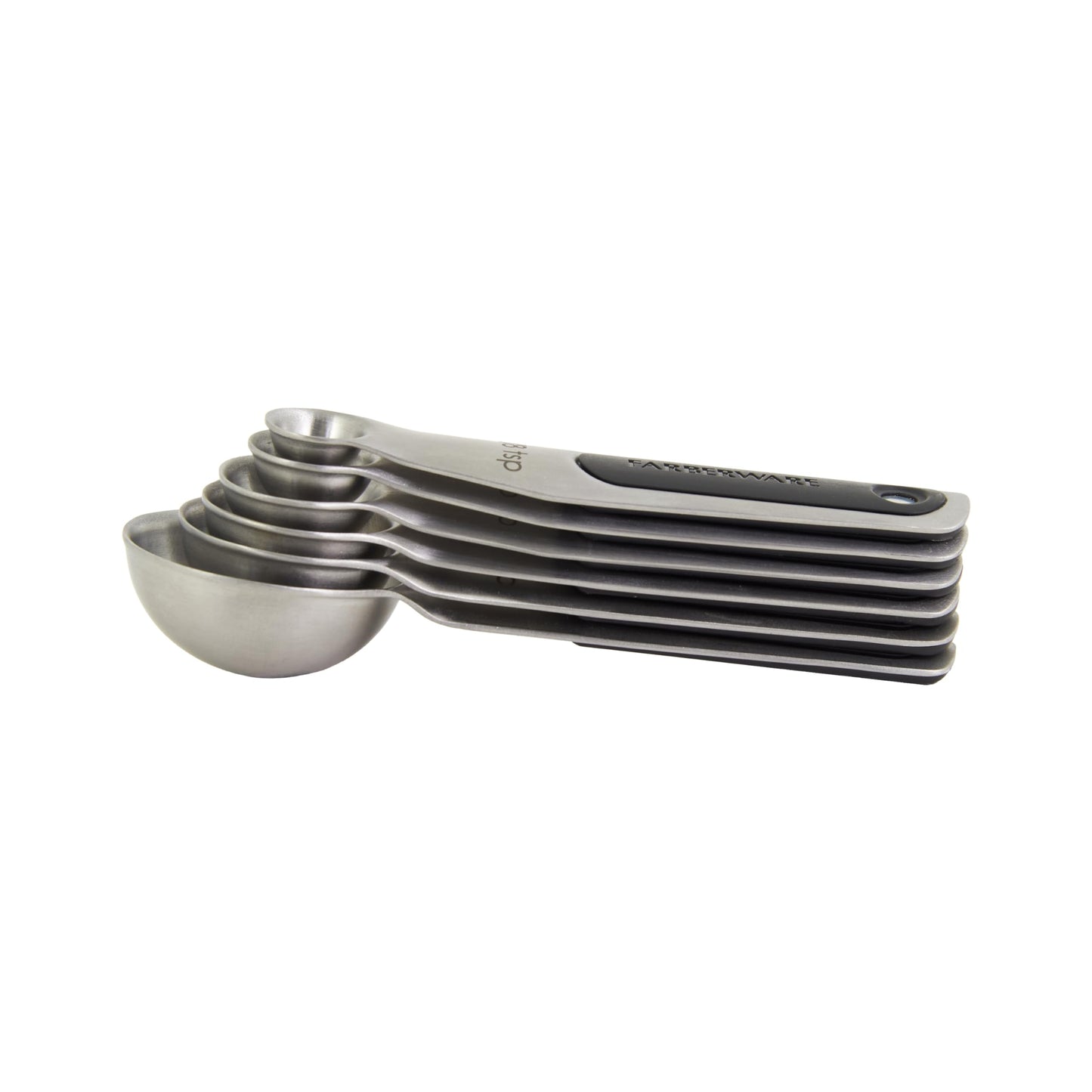 Farberware Professional Stainless SteelMeasuring Spoons Precision and Ease in Every Scoop, Features Magnetic Handles for Easy Storage, Dishwasher Safe