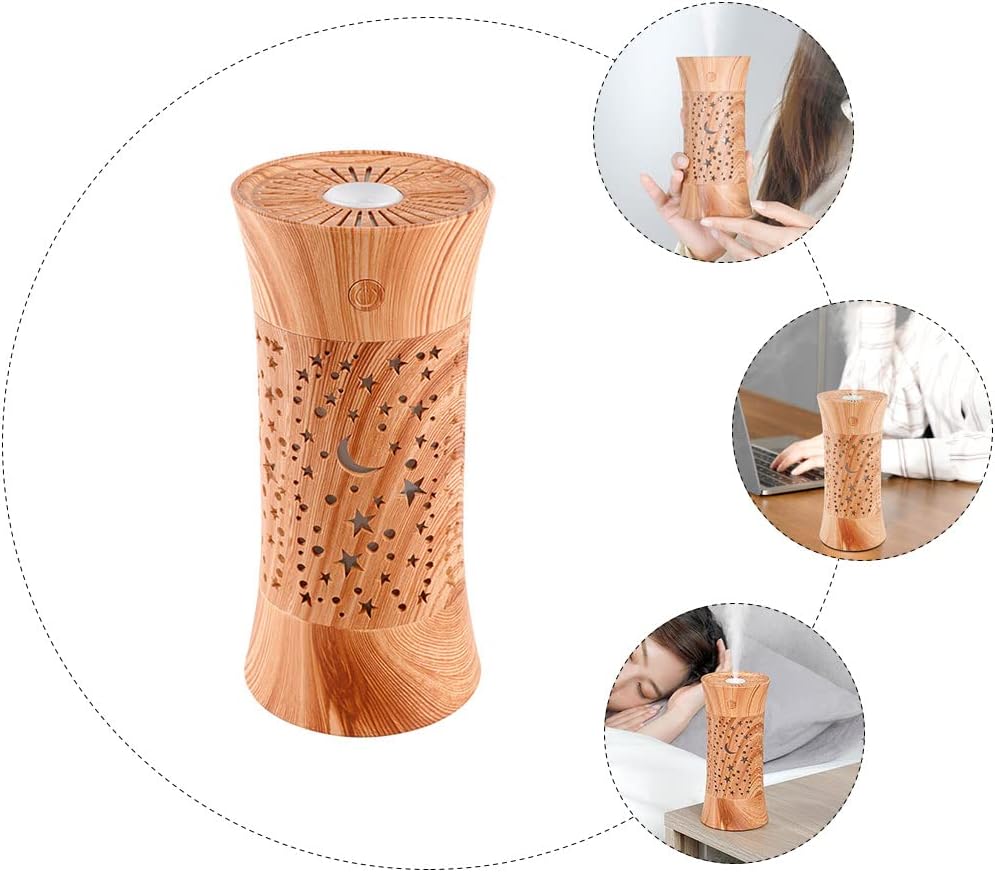 Healifty Decorative Desktop Humidifier Light, Delicate Mist Humidifier Lamp Set