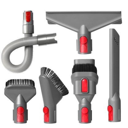 Replacement Attachment Kit compatible with Dyson V7 V8 V10 V11 V15 Absolute Animal Vacuum Cleaner, Flexible Extension Hose Mattress Tool Stiff Brush Soft Bristle Attachment, and Flexible Crevice Tool
