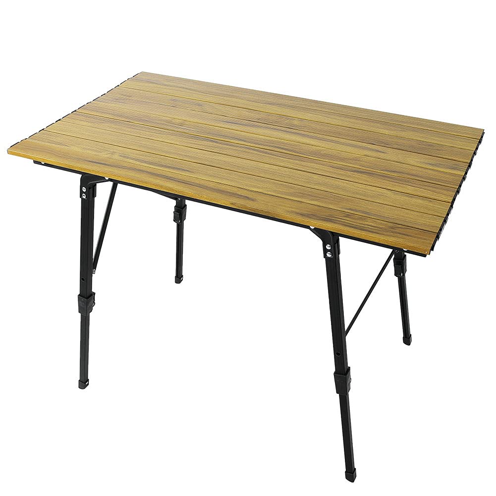 OPPWONG Portable Aluminum Alloy Folding Table Camping Picnic Desk with Easy Assembly No Tools Needed for Outdoor BBQ Dining