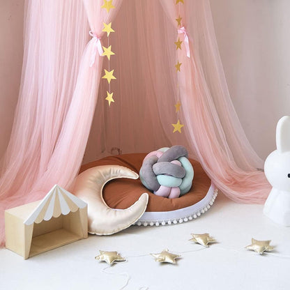 ESUPPORT Dome Princess Bed Canopy Round Lace Mosquito Net Play Tent Hanging House Decoration Netting Curtains