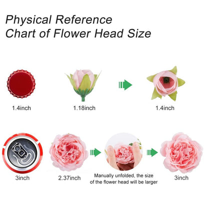 Artificial Peonies Silk Flowers, Pink Faux Peony Bouquet 2 Bundles Florals Arrangements for Farmhouse Home Boho Wedding Table Centerpiece, Fake Plastic Flower Bulk for Vase Decoration (Light Pink)
