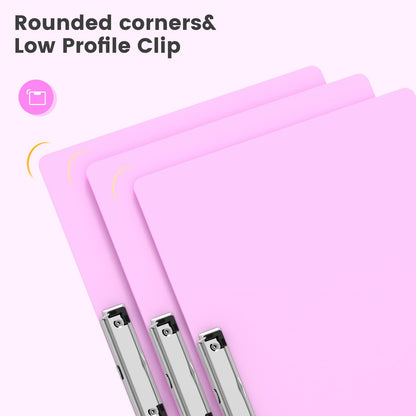 Macroclo Extra Large 11x17 Clipboards, Plastic Pink Drawing Boards, Horizontal Clip Board, Landscape Layout. Suitable for Watercolor, Sketching, Painting. Art & Drafting Supply