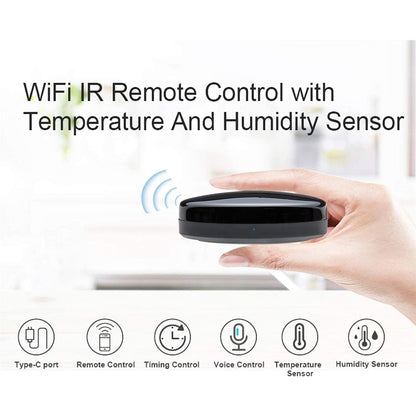 Smart IR Remote Control,All in One IR Blaster Control, Universal WiFi Infrared Remote Control for TV DVD Air Conditioner STB etc,Compatible with Alexa, Google Assistant