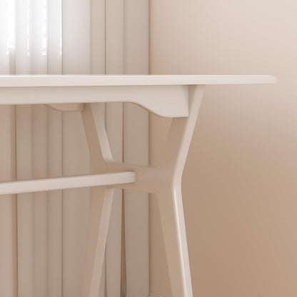 OSCHF Solid Wood Study Desk - 78.8" Double Long Computer Table for Home Office, 2-Person PC Workstation, White