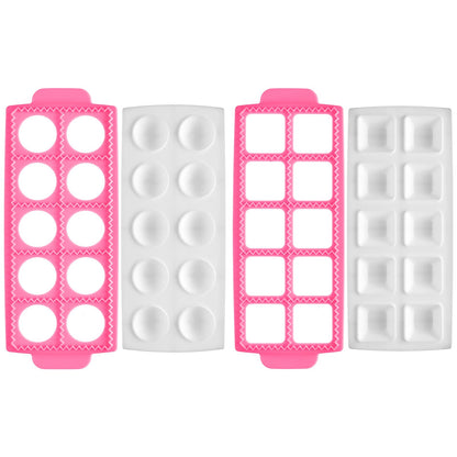 Ravioli Maker 2 Set Large Ravioli Cutter Ravioli Press Set Round Ravioli Mold and Cutter Square Ravioli Mold Ravioli Stamp for Kitchen Home Ravioli