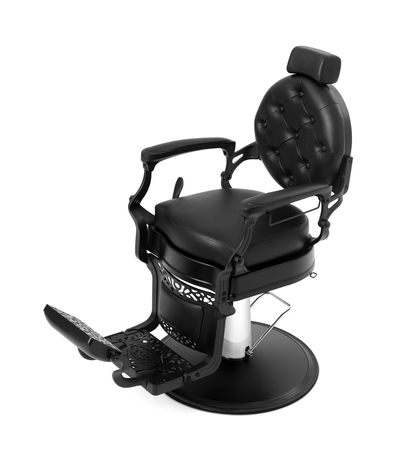 Funnylife Black All Purpose Hydraulic Recline Salon Chair Beauty Spa Vintage Barber Chair Styling Chair