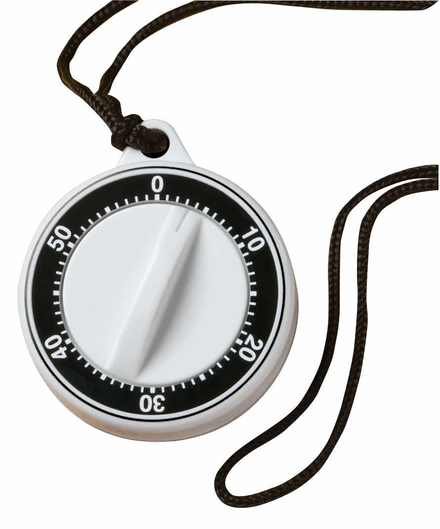 Miles Kimball Portable Neck Timer, Fridge Timer, White