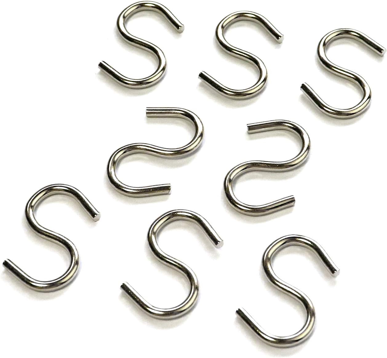Millennial Essentials Mini S Hooks, 200pcs S Shaped Wire Hook Hangers for DIY Crafts, Jewelry, Key Chain