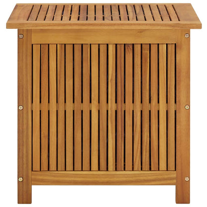 Fregramei Acacia Wood Patio Storage Box, Outdoor Storage Container, Wooden Portable Deck Box & Outdoor Container for Patio Garden Pool Yard, 23.6"x19.7"x22.8" Solid Wood Acacia,-164