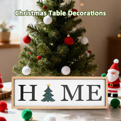 QPIXVB Interchangeable Seasonal Decor,Decorations for Home - Valentines St. Patrick‘s Day Easter July 4th Autumn Thanksgiving Christmas Decorations,Home Wooden Tabletop Sign with 12 PCS Seasonal Icons