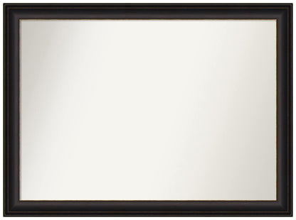 Amanti Art Bronze Wall Mirror 32x43 Trio Oil Rubbed Bronze Rectangle Bathroom Mirror for Wall Decor Living Room, X-Large Traditional Frame, Hangs Horizonally and Vertically, Bathroom Decor,