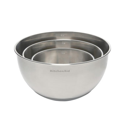 KitchenAid Stainless Steel Mixing Bowls, Set Of 3