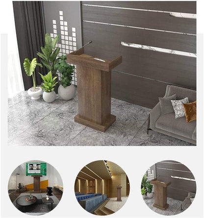 CAMBOS Lectern Podium Stand, Lectern Podium Stand,Podium Speaking Ceremonial Lectern Desk Simple Modern Welcome Shopping Guide Reception Customer Desk Host Stage Presentation Lectern