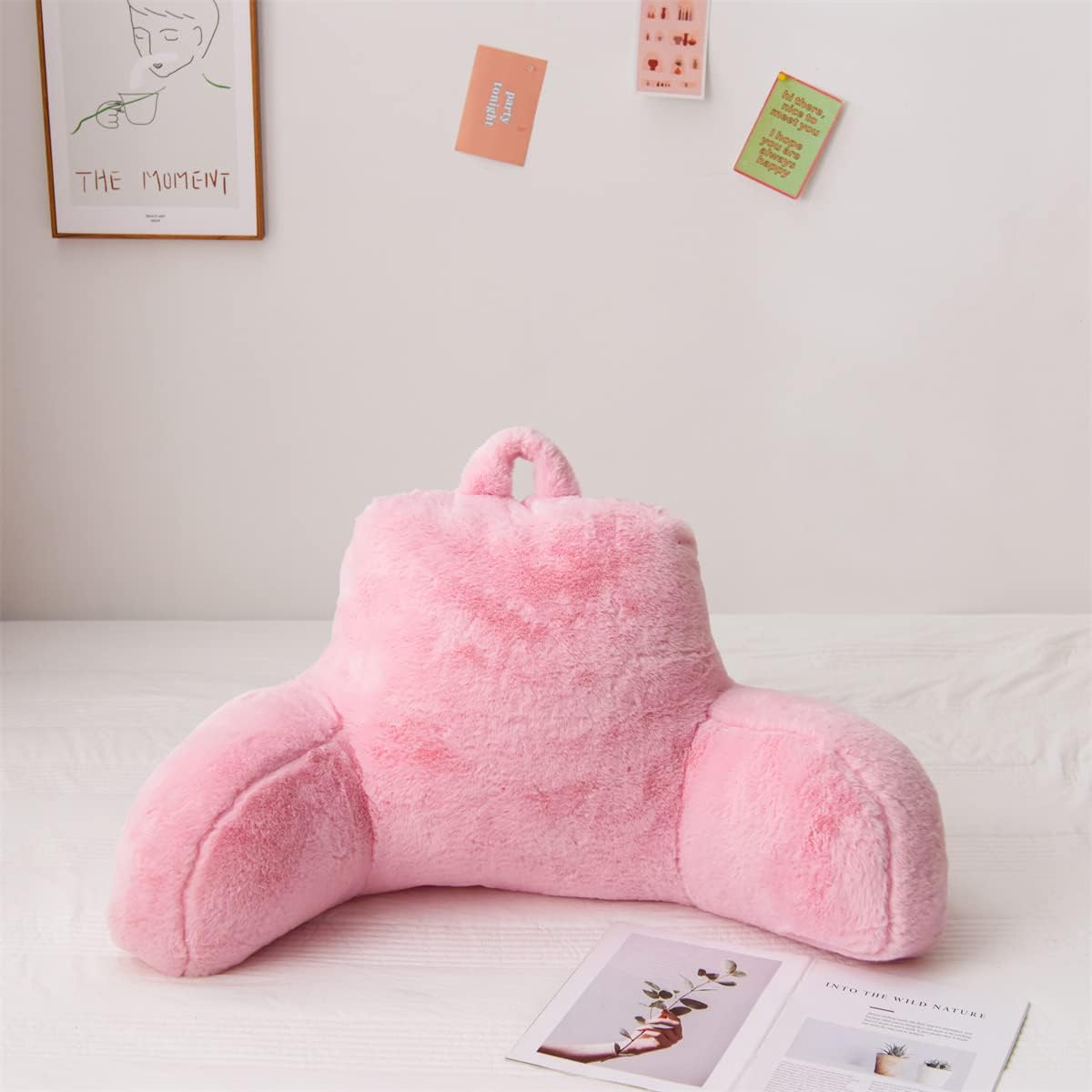 Btargot Tie Dyed Reading Pillow Bed Wedge Large Adult Backrest Lounge Cushion with Arms | Back Support for Sitting Up