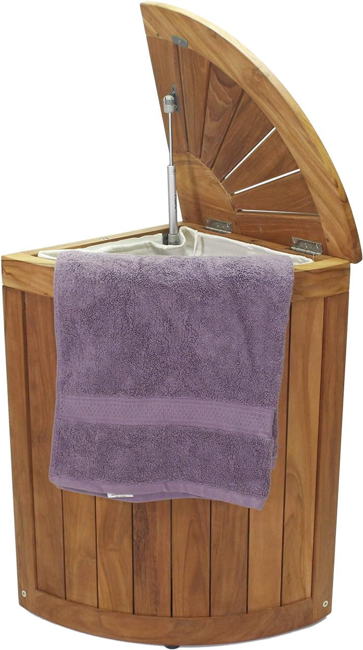 Kai Corner Teak Laundry & Storage Hamper