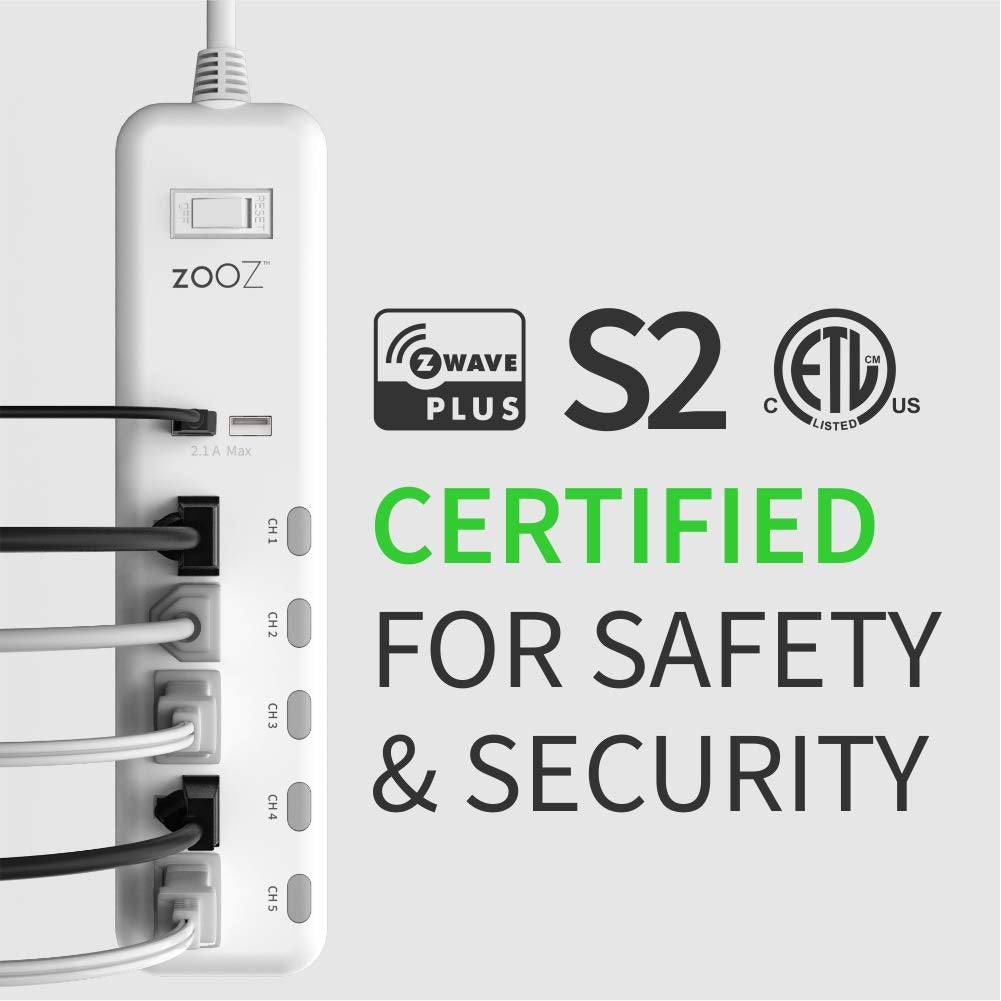 Zooz 800 Series Z-Wave Long Range Smart Plug ZEN04 800LR | Hub Required | Works with the Z-Box Hub, Home Assistant, and Hubitat