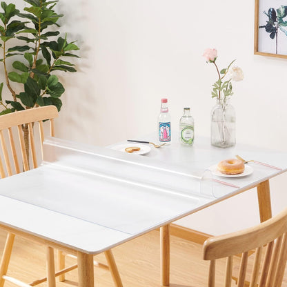 14 36 Inch, 1.5mm Frosted Table Cover Protector x Thick Plastic Desk Protector Mat, Rectangular Waterproof PVC