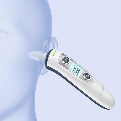 Ear Thermometer for Adults and Kids, Digital Accurate Ear and Forehead Thermometer with Fever Alarm, 1 Second Fast Result, Easy to use, 2 in 1 Mode