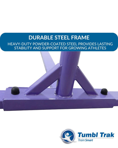 Tumbl Trak Adjustable Home Jr Kip Bar, Gymnastics Training Bar for Home and Gym, Purple