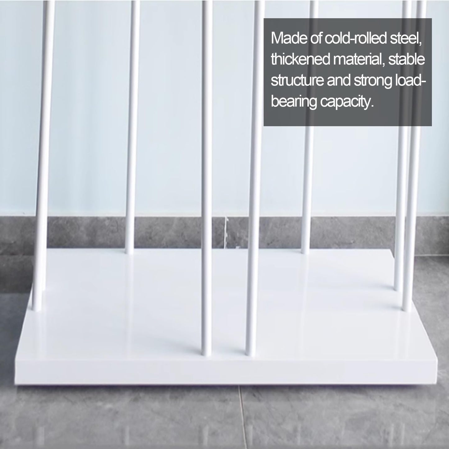 Desirelux Freestanding Pillow Display Rack, Cushion Storage Rack, Metal Steel Frame ，Commercial Retail Pillow Quilt Display Stand for Mall Clothing Stores(Set of 2)